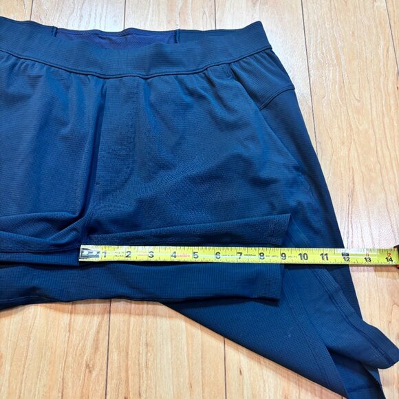 Lululemon Warp Lite Chino Shorts 9" Inseam Drawstring Navy Blue Men's Size Large - Picture 3 of 6